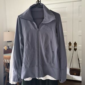 Women's Lululemon Jacket Gray Zipper Front SZ L